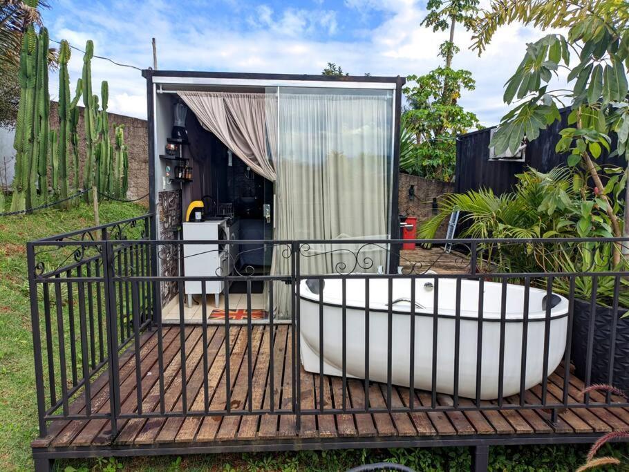 Tiny House Paraiso Minicasas Com Hidromassagem Pouso Alegre Eksteriør billede